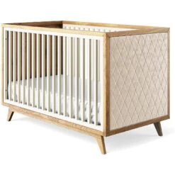 Romina Uptown Classic Crib (Tufted Sides) -Kids Furniture 15017BS BGV