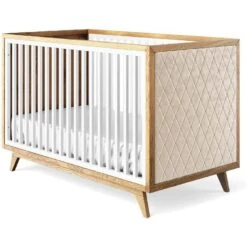 Romina Uptown Classic Crib (Tufted Sides) -Kids Furniture 15017SW BGV