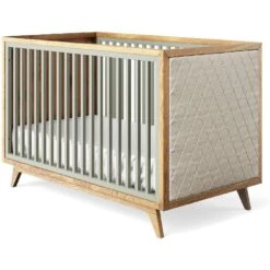 Romina Uptown Classic Crib (Tufted Sides) -Kids Furniture 15017VG BGL