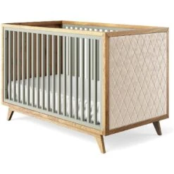 Romina Uptown Classic Crib (Tufted Sides) -Kids Furniture 15017VG BGV