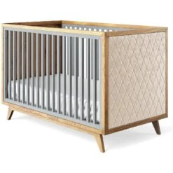 Romina Uptown Classic Crib (Tufted Sides) -Kids Furniture 15017WG BGV