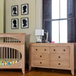 Milk Street Cameo Oval 4-in-1 Convertible Crib -Kids Furniture 206 TO 1 0712bfc0 ef05 48da ac68 48538dbb12aa