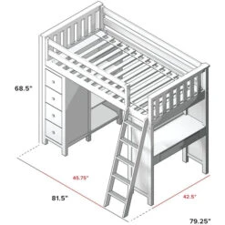 Jackpot Deluxe Kensington Loft Bed Storage Study 19 Jackpot Deluxe Kensington Loft Bed Storage Study -Kids Furniture 71 900 131 8 900x db3ea30e ffbb 4702 bb90 b28eaaccfa6f