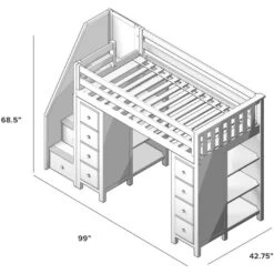Jackpot Deluxe Chester Staircase Loft Bed Storage + Storage 15 Jackpot Deluxe Chester Staircase Loft Bed Storage + Storage -Kids Furniture 71 955 002 8 900x 8778bfe7 0c57 4e3b b627 7355765cea84
