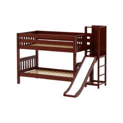 Maxtrix Twin Low Bunk Bed With Slide Platform -Kids Furniture ABRA CS