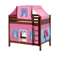 Maxtrix Twin High Bunk Bed With Straight Ladder, Top Tent + Curtain 41 Maxtrix Twin High Bunk Bed With Straight Ladder, Top Tent + Curtain -Kids Furniture ALTO28 CP adf037c0 29b1 4d56 ac6a cb0099d093a1