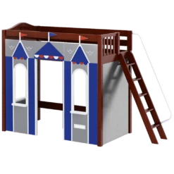 Maxtrix Twin High Loft Bed With Angled Ladder + Playhouse Panels -Kids Furniture ARENA44 CC e4e6d645 0daa 4140 b512 6aa18ac895e3