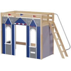 Maxtrix Twin High Loft Bed With Angled Ladder + Playhouse Panels -Kids Furniture ARENA44 NS 06ff1d7b df28 4789 b915 bc1360bf5828