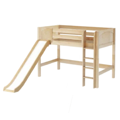Maxtrix Twin Mid Loft Bed With Slide -Kids Furniture AWESOME NP 12f2c023 1fe5 48f7 9da1 c0c9cb8086e6
