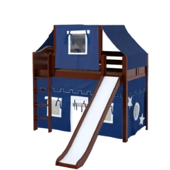 Maxtrix Twin Mid Loft Bed With Straight Ladder, Curtain, Top Tent + Slide 34 Maxtrix Twin Mid Loft Bed With Straight Ladder, Curtain, Top Tent + Slide -Kids Furniture AWESOME22 CC e2a6c9ce fb8d 4bc7 9f8e ec8304effad6