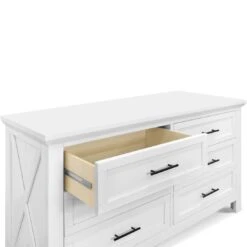 Franklin & Ben Emory Farmhouse 6-Drawer Dresser 28 Franklin & Ben Emory Farmhouse 6-Drawer Dresser -Kids Furniture B14516LW White Background 02 e341bff1 b99b 4d09 8485 d5cc494052f8