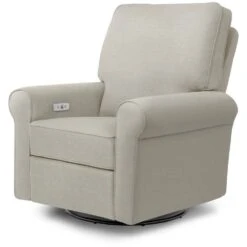 Franklin & Ben Monroe Pillowback Power Recliner -Kids Furniture B17787PGET White Background Main 00 3bd065a8 2cd4 474f 8835 7694b6059ddd