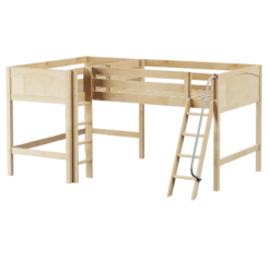 Maxtrix Twin Full Medium Corner Loft Bed -Kids Furniture BOTH NP