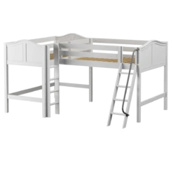 Maxtrix Twin Full Medium Corner Loft Bed -Kids Furniture BOTH WC