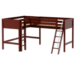 Maxtrix Twin Medium Corner Loft Bed -Kids Furniture BRACE CP e4206a29 08c6 44af 8c9a 9b8df853231b