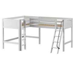 Maxtrix Twin Medium Corner Loft Bed -Kids Furniture BRACE WP fbe312ca d826 4220 8e1f 8920eb681b57