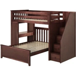 Jackpot Deluxe Brighton Staircase Loft Bed Desk + Full Bed -Kids Furniture BRIGHTON 1 EL 1024x1024 1