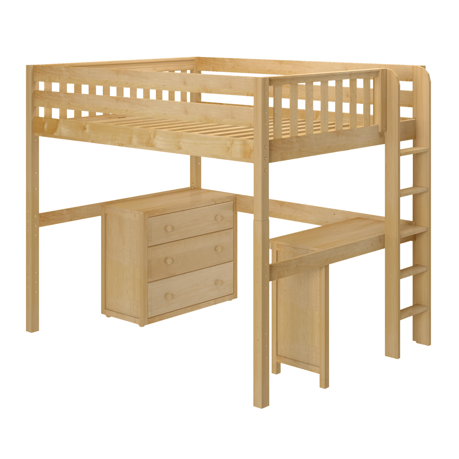 Maxtrix Full XL High Loft Bed With Desk + Storage 5 Maxtrix Full XL High Loft Bed With Desk + Storage - Image 3