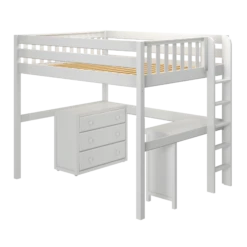Maxtrix Full XL High Loft Bed With Desk + Storage 11 Maxtrix Full XL High Loft Bed With Desk + Storage -Kids Furniture BULKY1 XL WS