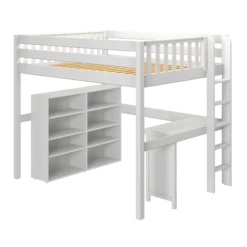 Maxtrix Full XL High Loft Bed With Desk + Storage 13 Maxtrix Full XL High Loft Bed With Desk + Storage -Kids Furniture BULKY2 XL WS