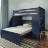 Jackpot Deluxe Brighton Staircase Loft Bed Desk + Full Bed