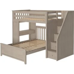 Jackpot Deluxe Brighton Staircase Loft Bed Desk + Full Bed -Kids Furniture Brighton1wStaircaseOnRightStoneRight b5e3bfd6 cfe0 428d 9200 0d92170de7de