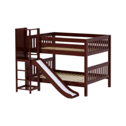 Maxtrix Full Low Bunk Bed With Slide Platform -Kids Furniture CHANT CS
