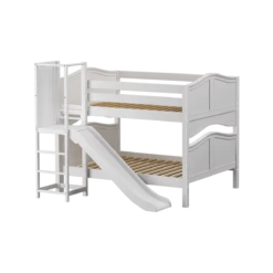 Maxtrix Full Low Bunk Bed With Slide Platform -Kids Furniture CHANT WC 245ea29c 727d 4566 bd93 16ca8611b0de