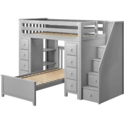 Jackpot Deluxe Chester Staircase Loft Bed Storage + Twin Bed -Kids Furniture CHESTER 2 GL 1024x1024 1