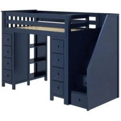 Jackpot Deluxe Chester Staircase Loft Bed Storage + Storage 11 Jackpot Deluxe Chester Staircase Loft Bed Storage + Storage -Kids Furniture CHESTER BL v2