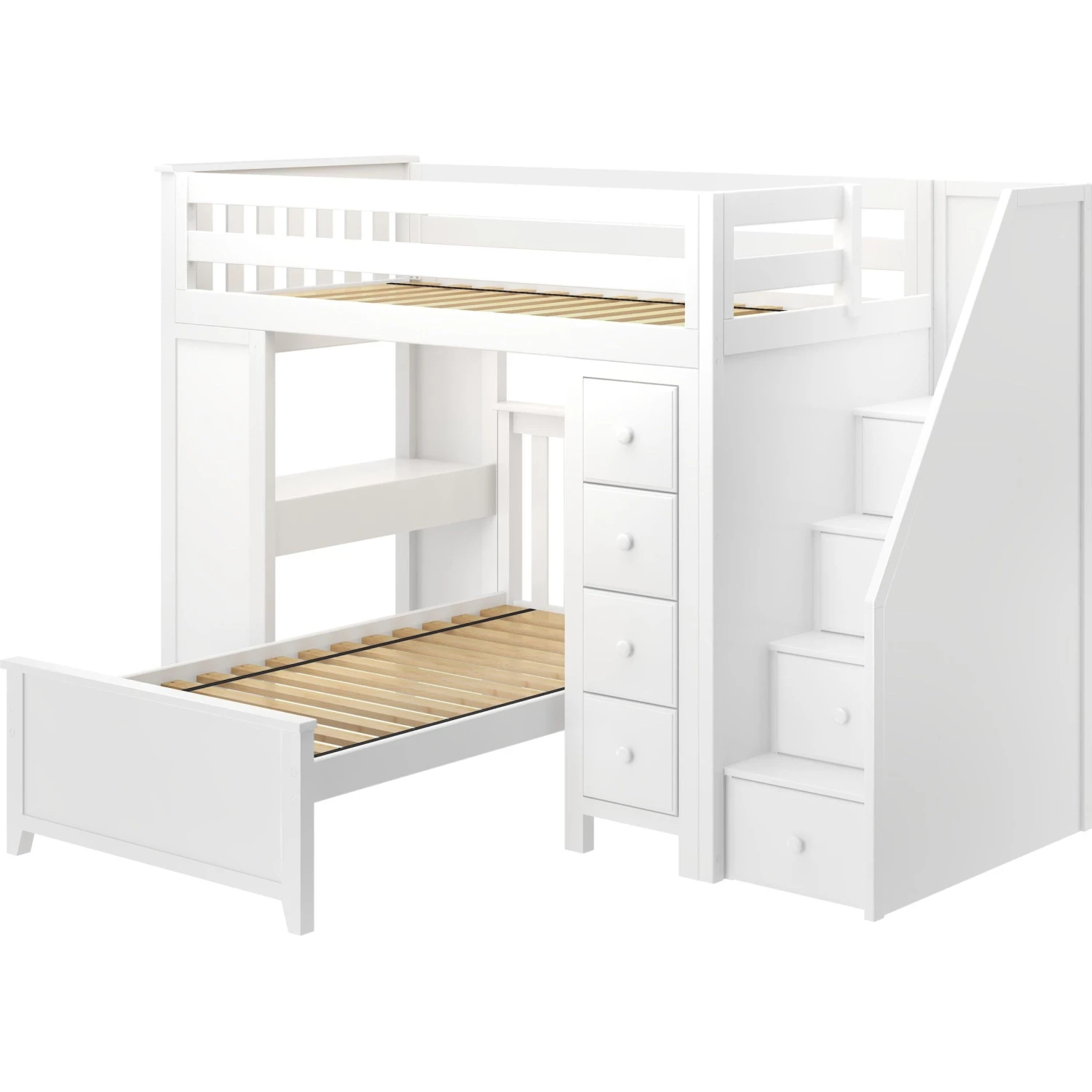 Jackpot Deluxe Chester Staircase Loft Bed Desk + Dresser + Twin Bed 4 Jackpot Deluxe Chester Staircase Loft Bed Desk + Dresser + Twin Bed - Image 2