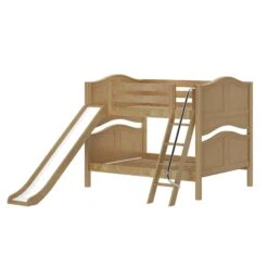 Maxtrix Full Low Bunk Bed With Slide -Kids Furniture CLIFF NC