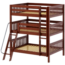 Maxtrix Full Triple Bunk Bed With Straight Ladder -Kids Furniture COMPLEX CS a9ef6dca 0005 4007 85fe 7811c5bcf34b