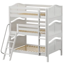 Maxtrix Full Triple Bunk Bed With Straight Ladder -Kids Furniture COMPLEX WC 1b3d4a52 6c8a 43fd a1c8 4cc973418dce