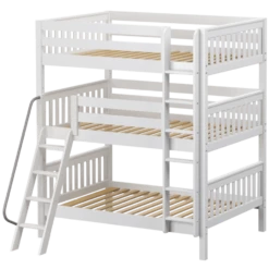Maxtrix Full Triple Bunk Bed With Straight Ladder -Kids Furniture COMPLEX WS afc29c38 5a41 44b4 9802 563ba8583871