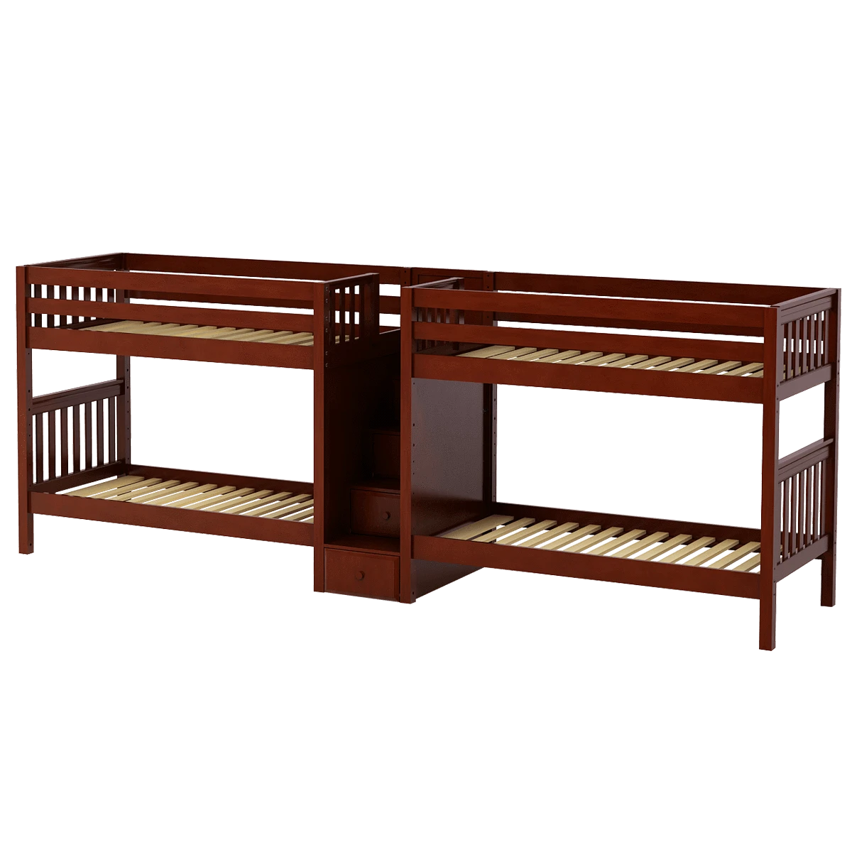Maxtrix Twin Medium Quadruple Bunk Bed With Stairs 8 Maxtrix Twin Medium Quadruple Bunk Bed With Stairs - Image 6