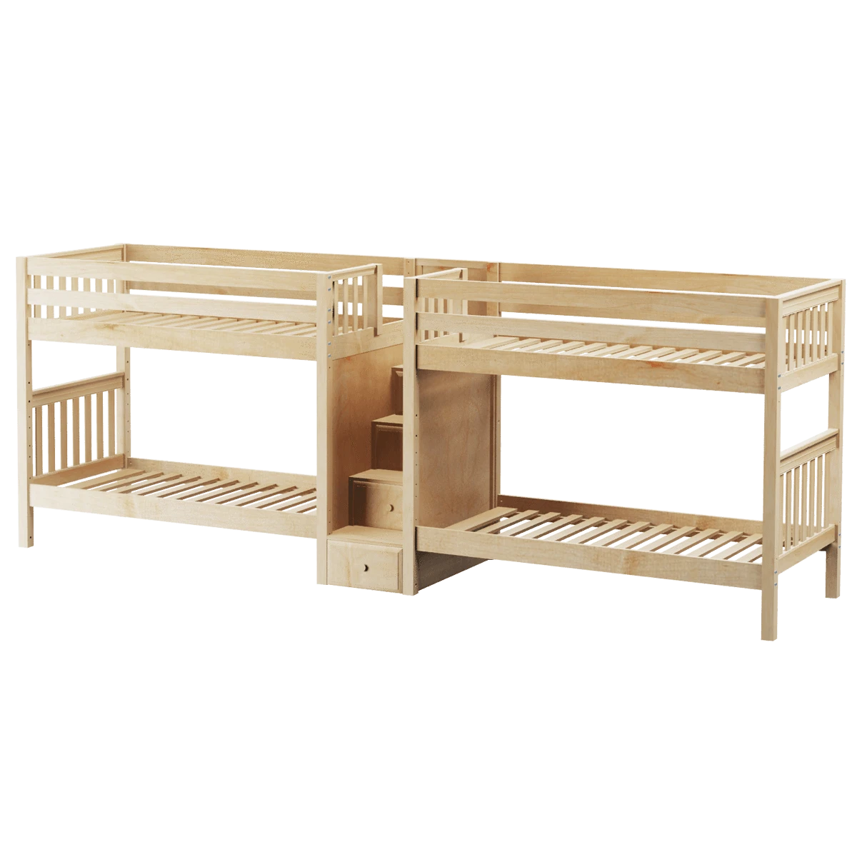 Maxtrix Twin Medium Quadruple Bunk Bed With Stairs 11 Maxtrix Twin Medium Quadruple Bunk Bed With Stairs - Image 9