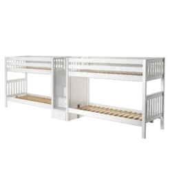 Maxtrix Twin XL Quadruple Bunk Bed With Stairs -Kids Furniture COOL XL WS b1b11274 4414 4223 a966 4d9e67be8fca