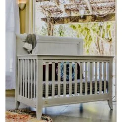 Milk Street Cameo Sleigh 4-in-1 Convertible Crib -Kids Furniture CameoSleighinSteam 086bf6f9 35ce 48f2 af9d c0cc06f84975