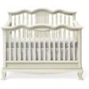 Romina Cleopatra Convertible Crib (Open Back) -Kids Furniture Cleopatra ConvertibleCrib OpenBack BiancoSatinato 1 440f9ac4 3822 411a b77d cfa4d0be43df