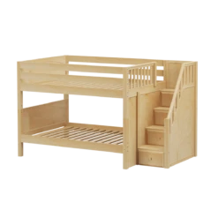 Maxtrix Full Low Bunk Bed With Stairs -Kids Furniture DAPPER NP