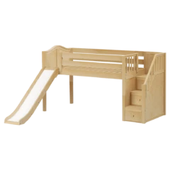 Maxtrix Twin Low Loft Bed With Stairs + Slide -Kids Furniture DELICIOUS NC 8b6283a9 68b7 40e5 9935 53511a7e6dbc
