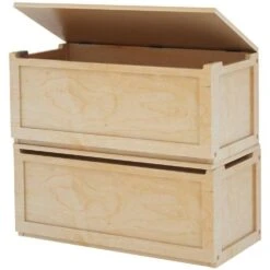 Maxtrix Stacked Toy Chest -Kids Furniture DoubleBoxN alt1