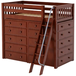 Maxtrix Twin High Loft Bed With Angled Ladder + Storage 31 Maxtrix Twin High Loft Bed With Angled Ladder + Storage -Kids Furniture EMPEROR CS a4fd3aa9 3e02 4cc8 a1fa 4d2cfc646e08