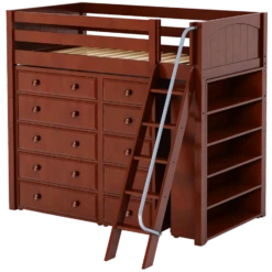 Maxtrix Twin High Loft Bed With Angled Ladder + Storage 34 Maxtrix Twin High Loft Bed With Angled Ladder + Storage -Kids Furniture EMPEROR2 CP b88915b3 06aa 4e17 a09e 81c1b0b1ff24