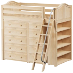 Maxtrix Twin High Loft Bed With Angled Ladder + Storage 23 Maxtrix Twin High Loft Bed With Angled Ladder + Storage -Kids Furniture EMPEROR2 NC 9190c9bc f345 4f23 9ef2 6e0fafabb6dc