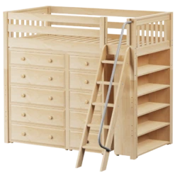 Maxtrix Twin High Loft Bed With Angled Ladder + Storage 35 Maxtrix Twin High Loft Bed With Angled Ladder + Storage -Kids Furniture EMPEROR2 NS 768197fd cc84 466b af16 c2e1d6acf2ec