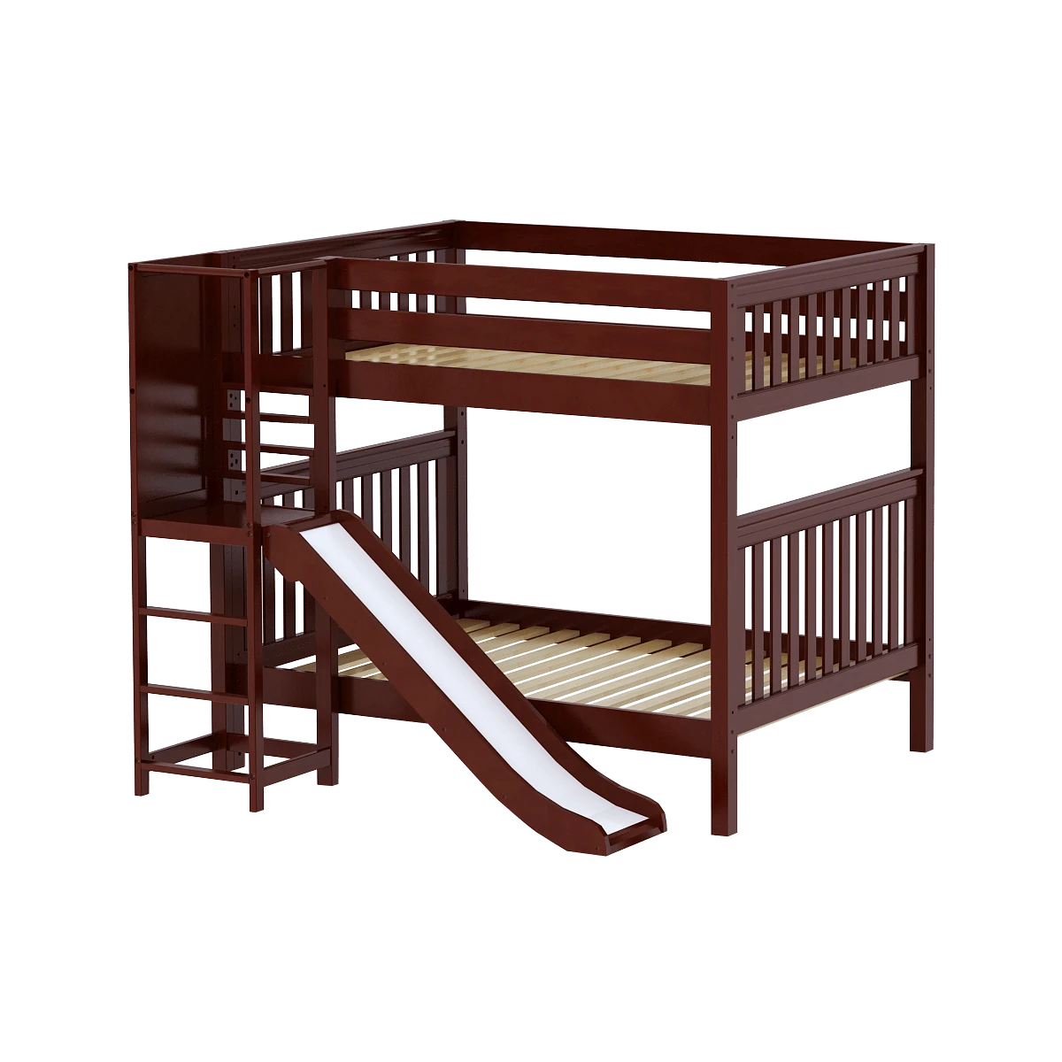 Maxtrix Full High Bunk Bed With Slide Platform 18 Maxtrix Full High Bunk Bed With Slide Platform - Image 16