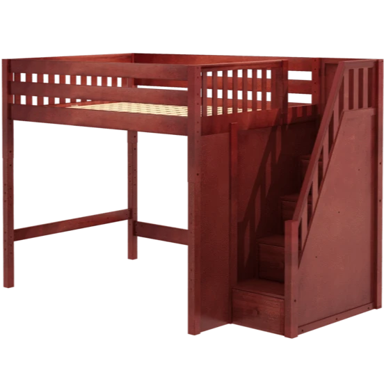 Maxtrix Full XL High Loft Bed With Stairs 4 Maxtrix Full XL High Loft Bed With Stairs - Image 2