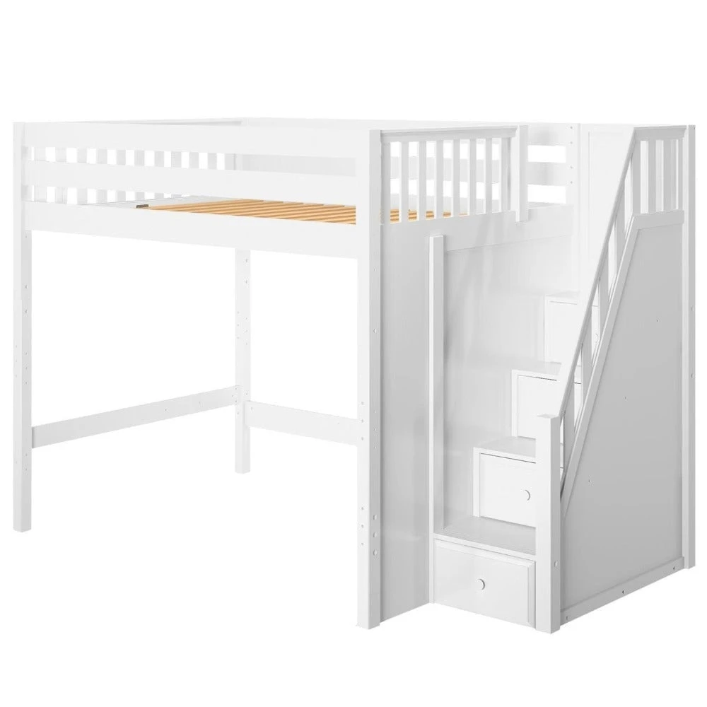 Maxtrix Full XL High Loft Bed With Stairs 3 Maxtrix Full XL High Loft Bed With Stairs